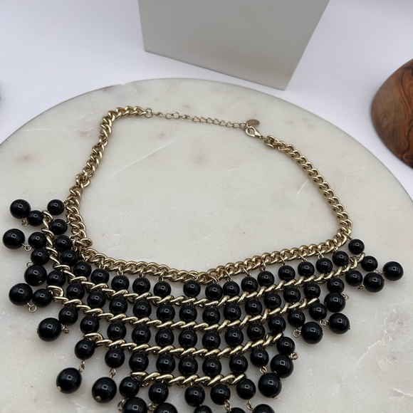 LUCIA signed black balls mogul layered necklace - Picture 2 of 6